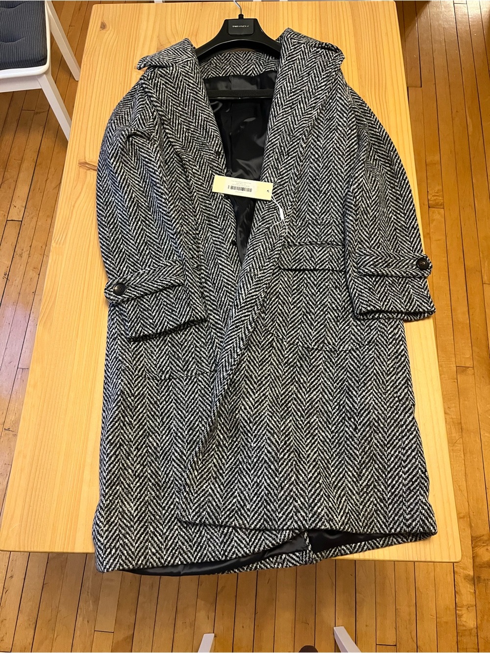 NWT Spier and Mackay Men’s Herringbone Wool Coat